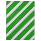 Groene Streep Glitter Klembord (Achterkant)