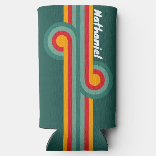 Groene Streep Loop met Naam (Achterkant)