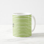 Groene streep mok (Voorkant rechts)