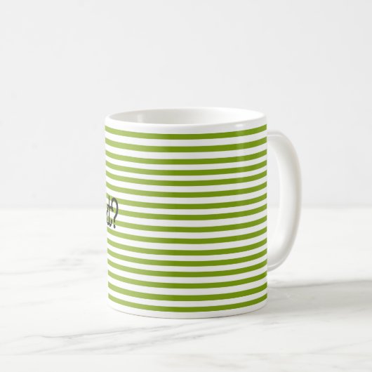 Groene streep mok (Voorkant rechts)