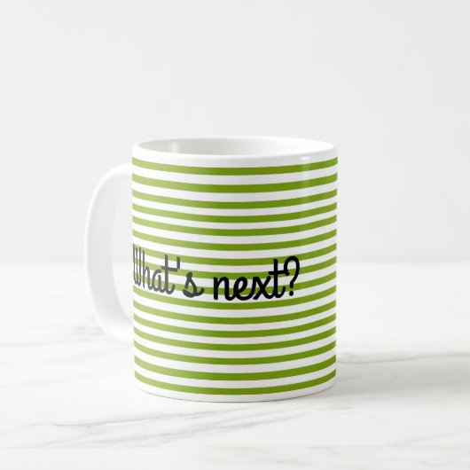 Groene streep mok (Voorkant links)