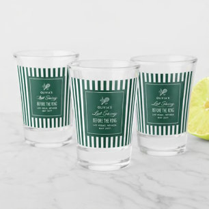 Groene Streep Tennis Bachelorette elegant modern Shot Glas