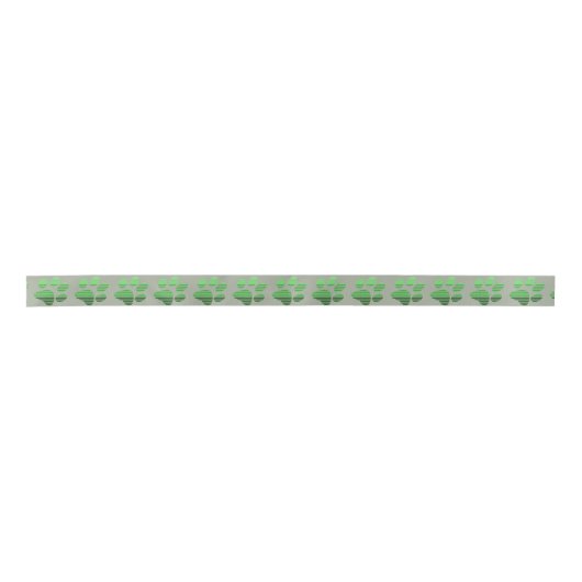 Groene streeppootafdruk lint (Voorkant)