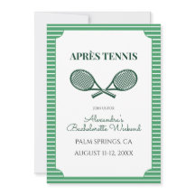 Groene Strepen Après Tennis Bachelorette Weekend
