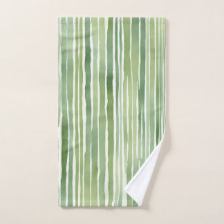 Groene Strepen Handdoek
