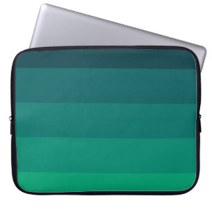 Groene strepen palet laptop sleeve