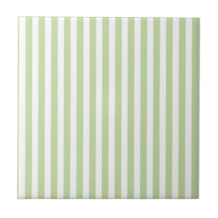 Groene Strepen Patroon Minimalistische Moderne Len Tegeltje