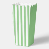 Groene strepen Popcorn Favor Box Bedankdoosjes (Achterkant)