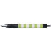 Groene strepen, witte strepen, gestreept patroon pen (Voorkant)