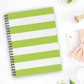 Groene strepen, witte strepen, gestreept patroon planner