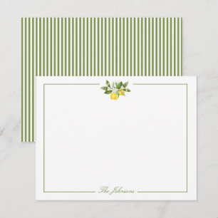 Groene Stripe Lemon Branch - Speciaal verhaal Notitiekaartje