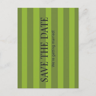 Groene stripes aankondigingskaart