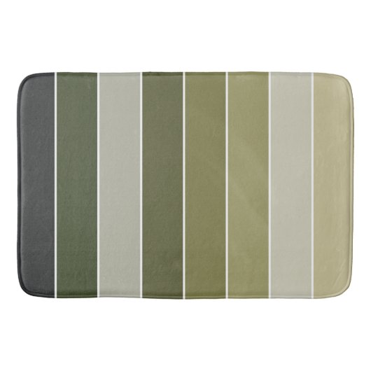 Groene stripes badmat (Voorkant)