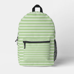 Groene stripes bedrukte rugzak