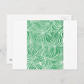 Groene stripes briefkaart (Voorkant / Achterkant)