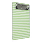 Groene stripes mini klembord (Schuin)