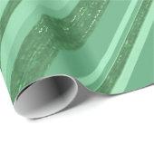 Groene Stripes Patroon Cadeaupapier (Rol Hoek)