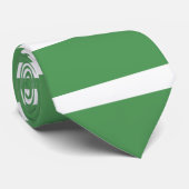 Groene stripes stropdas (Opgerold)