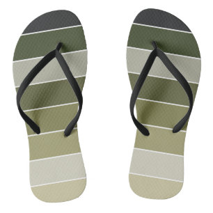 Groene stripes teenslippers
