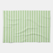 Groene stripes theedoek (Horizontaal)