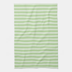 Groene stripes theedoek