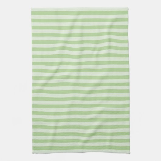 Groene stripes theedoek (Verticaal)