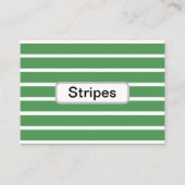 Groene stripes visitekaartje (Voorkant)