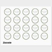 Groene stripper bruine zegels / Stickers (Vel)