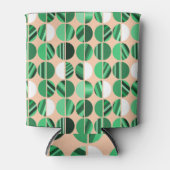 Groene stripte ovale halven blikjeskoeler (Voorkant)