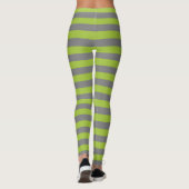 Groene strook van houtskool, grijs en appel leggings (Achterkant)