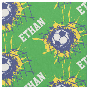 Groene structuur met voetgangernaam football stof
