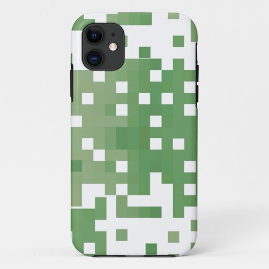Groene suare Pixel Pattern Case-Mate iPhone Case (Achterkant)