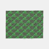 Groene Succulente Lattice Pattern Fleece Blanket Deken (Voorkant (Horizontaal))