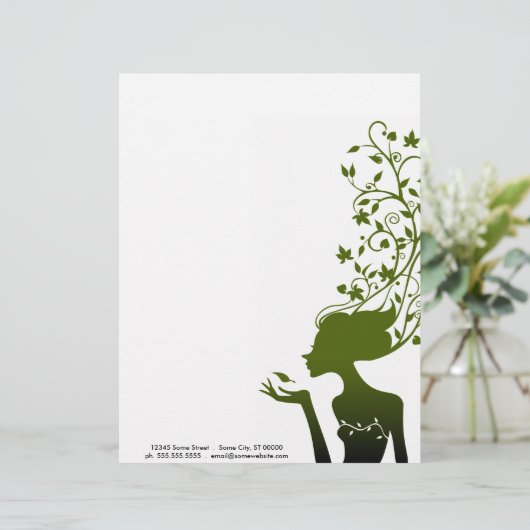 groene suiker persoonlijk briefhoofd (Staand voorkant)