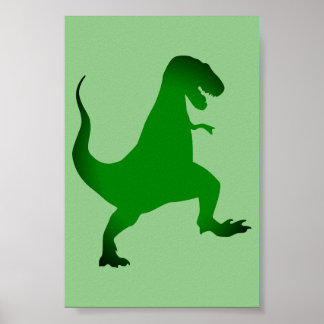 Groene T-Rex Dinosaurus Poster
