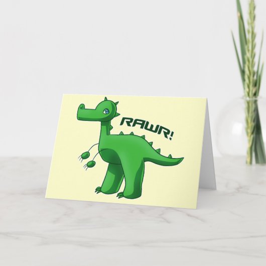 Groene T-Rex Kaart (Voorkant)