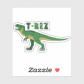 Groene T-Rex Sticker (Vel)