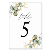 Groene tafel nummer 5 kaart (Voorkant)