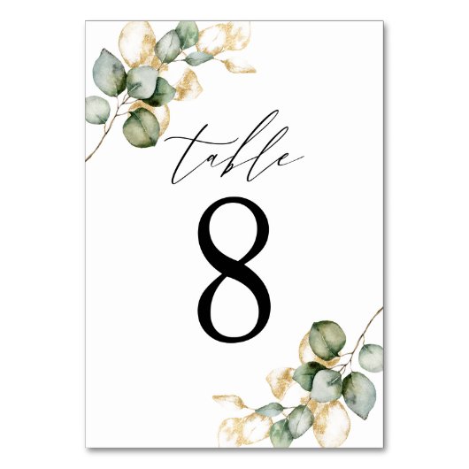 Groene tafel nummer 8 kaart (Voorkant)