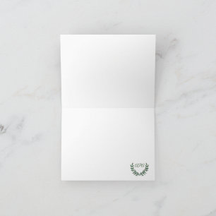 Groene Takken Dankkaart Bedankkaart