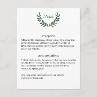 Groene Takken Detailkaart Informatiekaartje