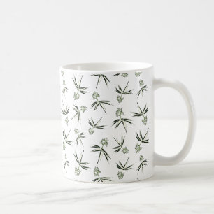 Groene takken in de begroting - naadloze patroonko koffiemok
