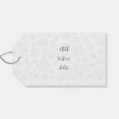 Groene takken met Ornamenten kerst Cadeaulabel (Achterkant Horizontaal)