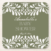 Groene Talavera Tegel Spaans Fiesta Baby shower
