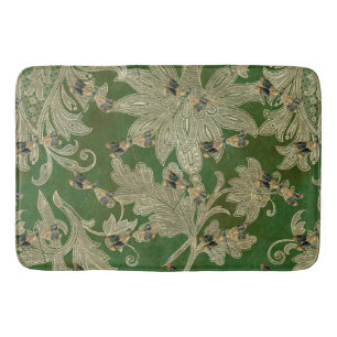  groene Tan Damask Floral Dragonflies Badmat