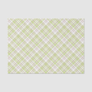 GROENE TAN WITTE PLAID PATRONEN TISSUEPAPIER