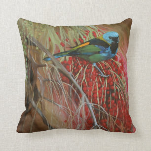 Groene Tanager Fine Art Pillow Kussen