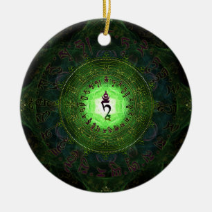 Groene Tara - Bescherming tegen gevaren en lijden Keramisch Ornament