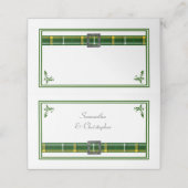 Groene tartan plaid bruiloft (Buitenkant ongevouwen)