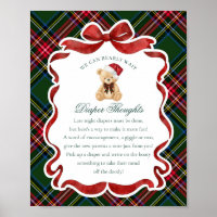 Groene Tartan Plaid Kerstbeer Luiers Gedachten
